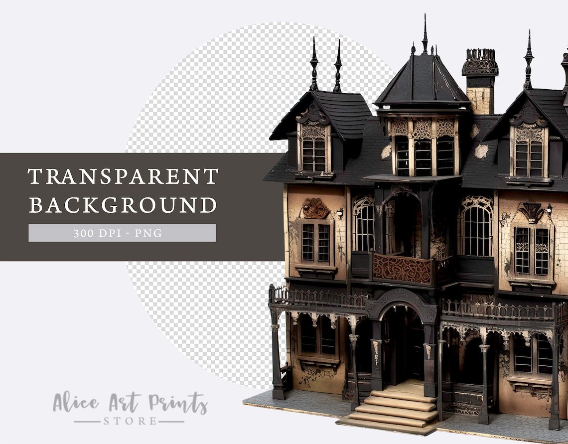 gothic-paper-doll-house-clipart-bundle-printable-dollhouse-clipart-png