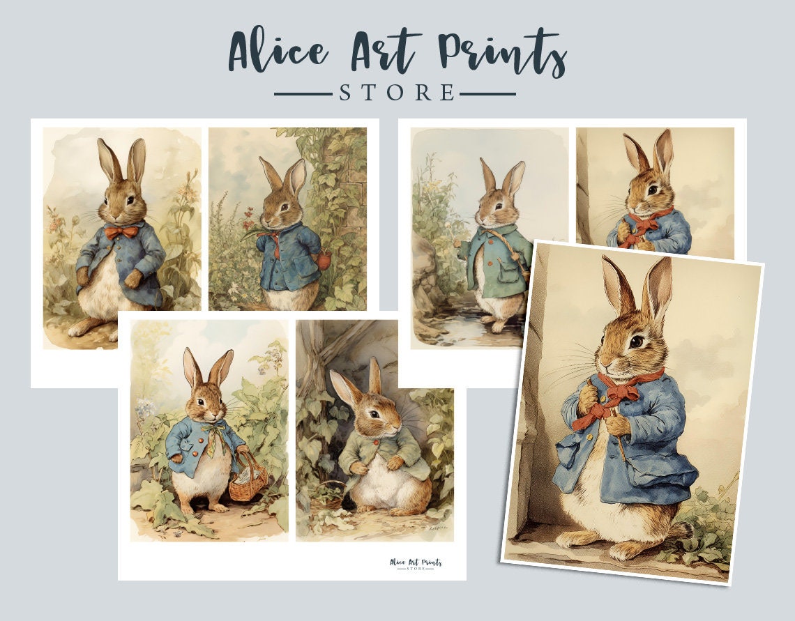 Junk Journal Peter Rabbit 16 Vintage Art Junk Journaling - Etsy