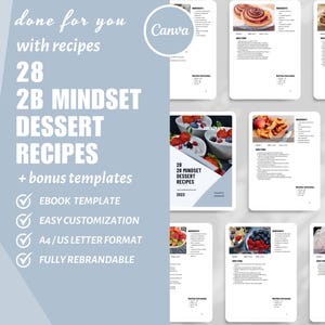 Modello eBook Canva, Modello piano pasti per la perdita di peso 2B, Modelli per piccole imprese, Modello ricetta, Prodotto digitale dfy, Piano pasti a basso contenuto di carboidrati