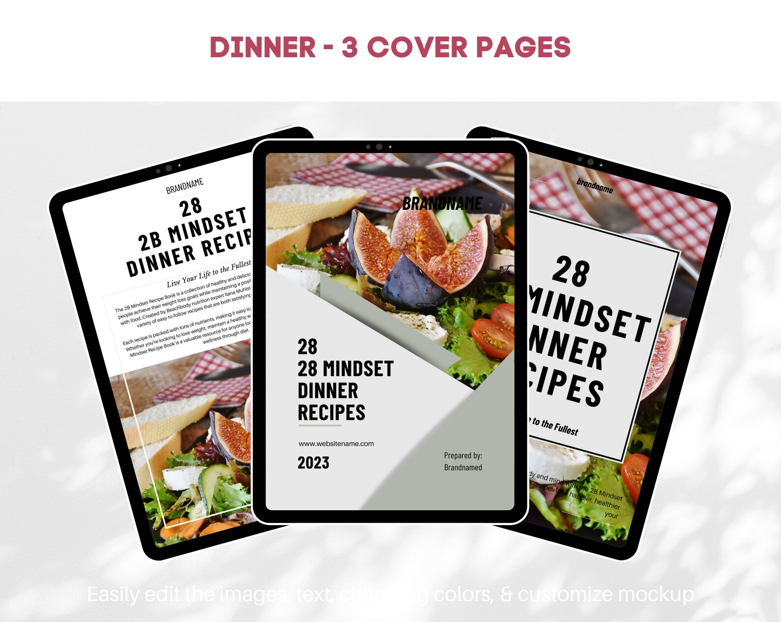 2B Mindset Recipe Bundle Breakfast Lunch Dinner Meal Planning Ideas ...