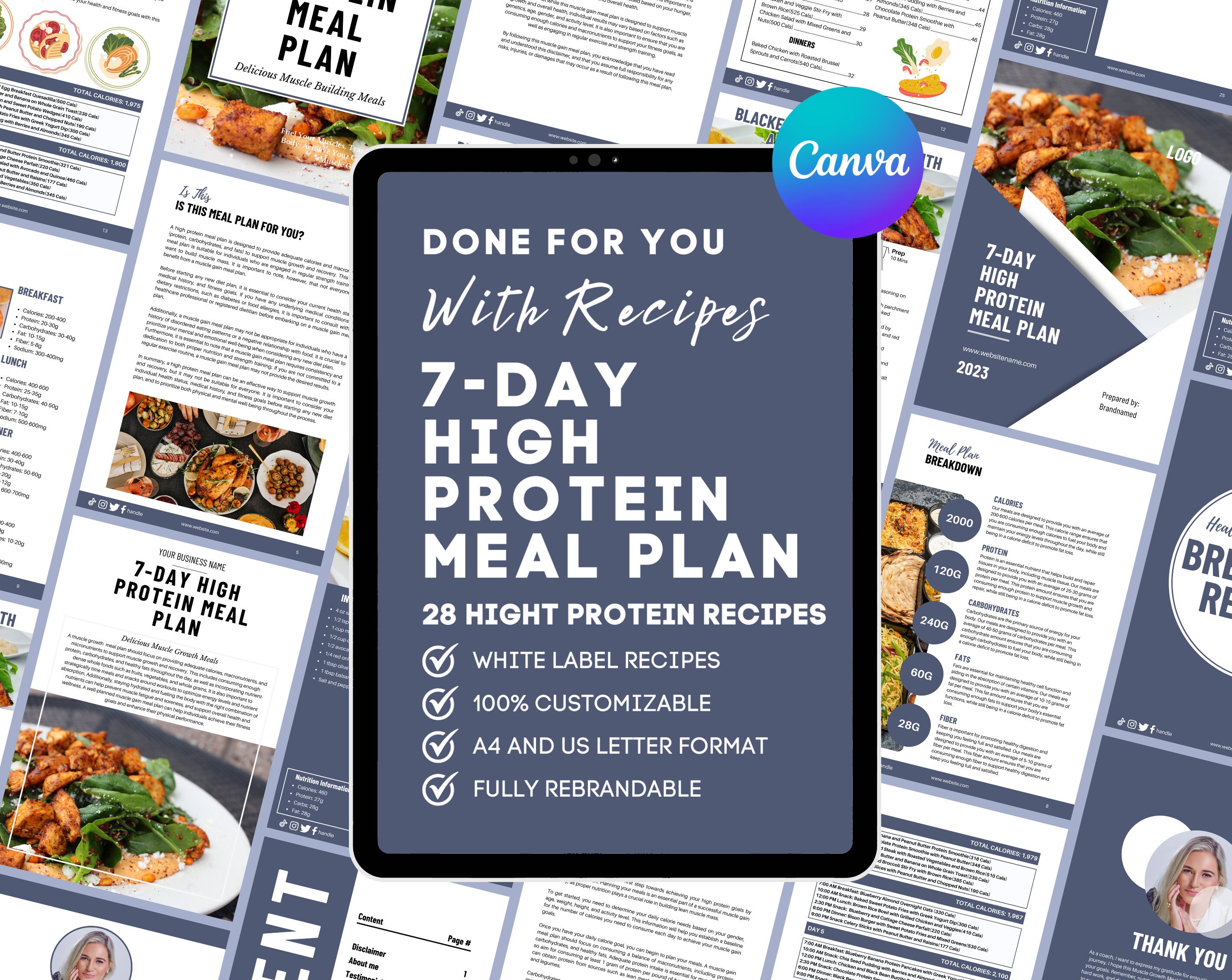 7-day-high-protein-meal-plan-template-white-label-recipe-canva-template