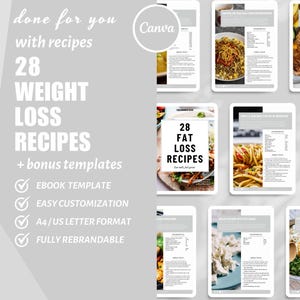 28 Day Healthy Recipes INSTANT DIGITAL DOWNLOAD White Label Recipes Life Coaching Templates Weight Loss Recipes Coaching Tools Done For You