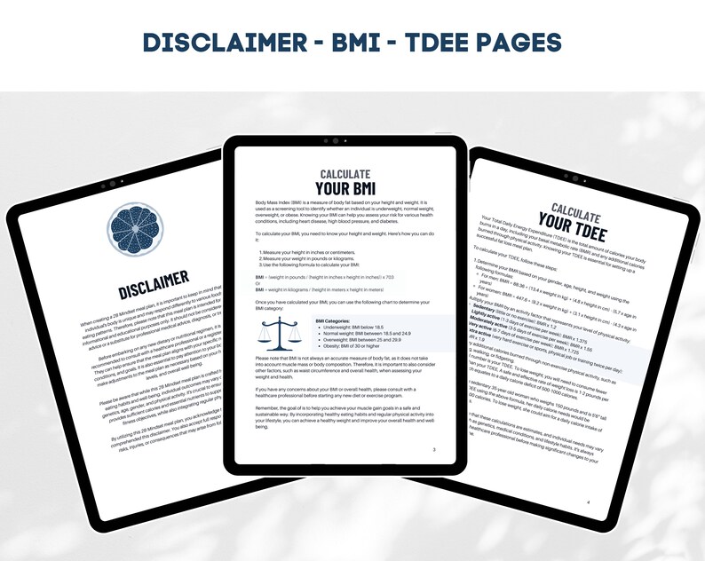 Ebook Template Canva, Weight Loss 2B Meal Plan Template, Small Business