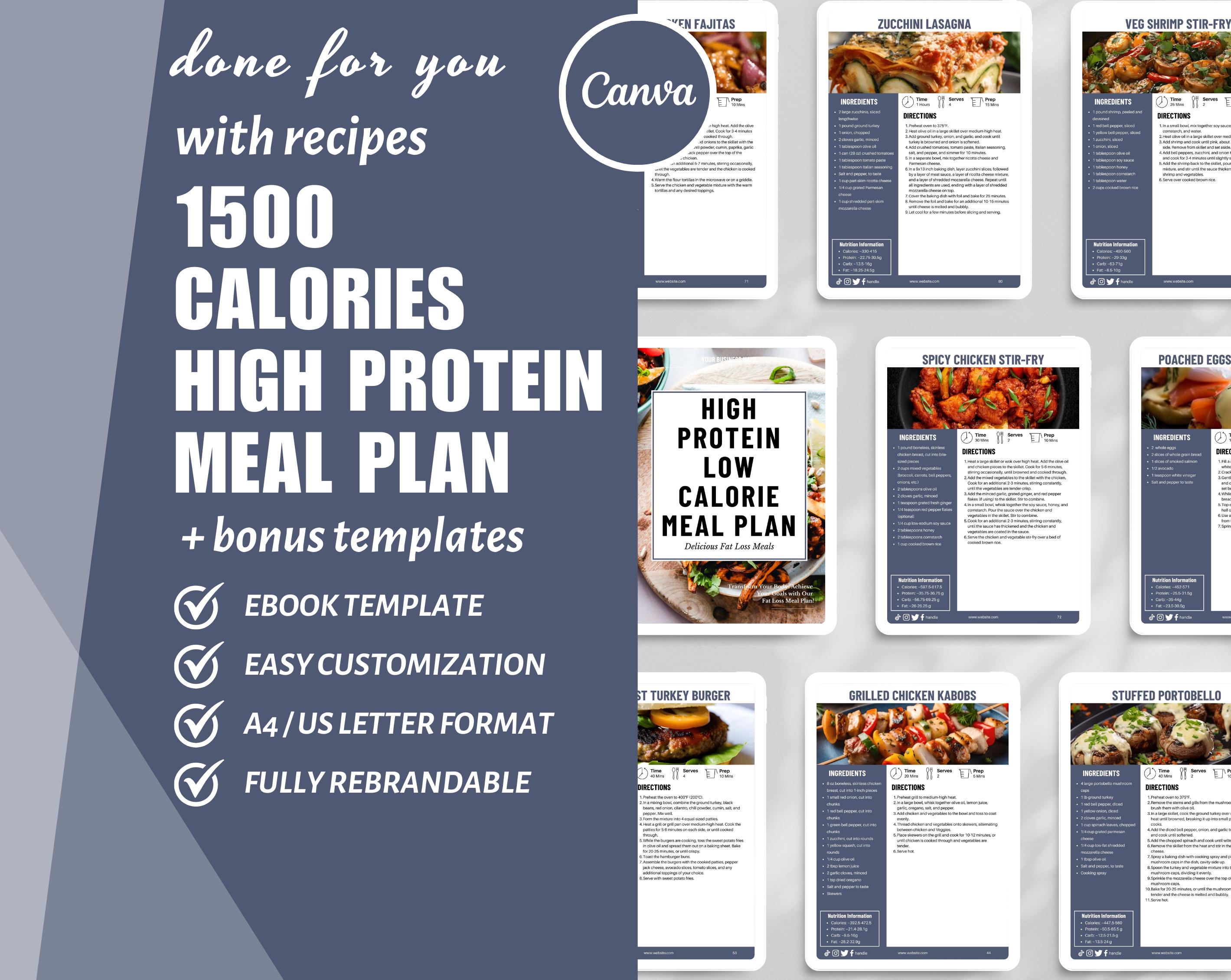 500 calorie high protein meal prep