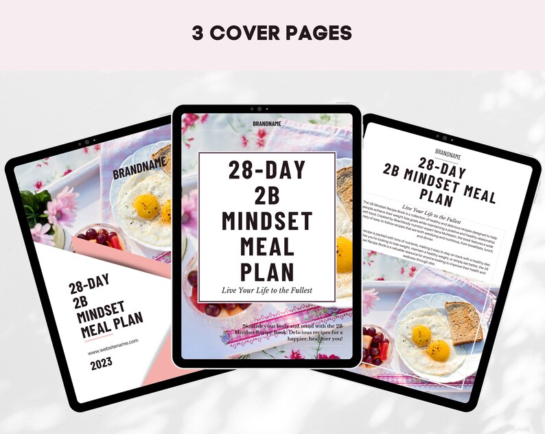 Ebook Template Canva, Weight Loss 2B Meal Plan Template, Small Business