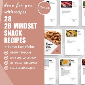 Modello eBook Canva, Modello piano pasti per la perdita di peso 2B, Modelli per piccole imprese, Modello ricetta, Prodotto digitale dfy, Piano pasti a basso contenuto di carboidrati
