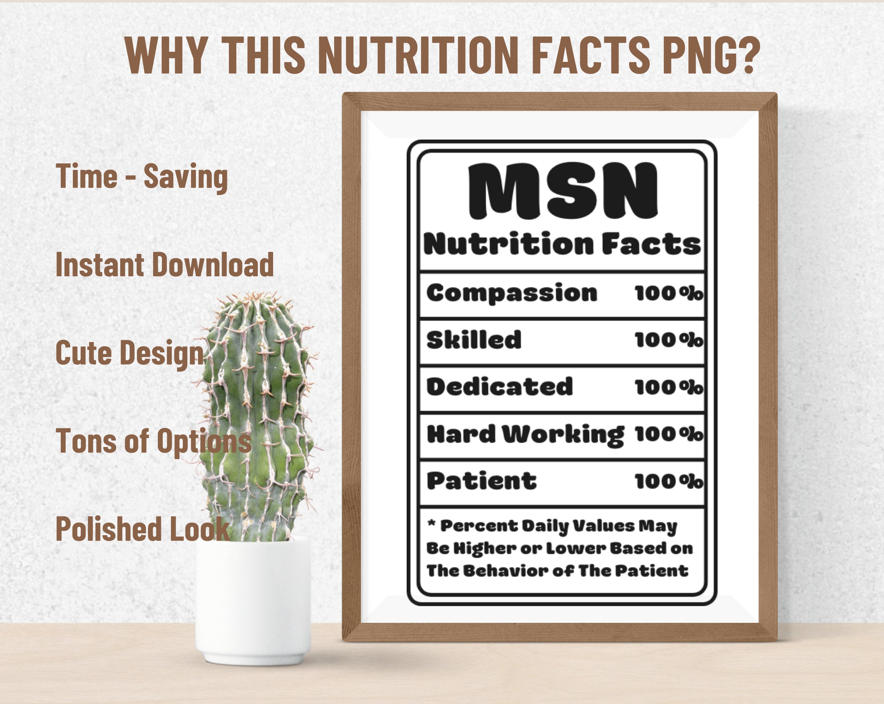 MSN Nutrition Facts PNG Instant Digital Download SVG File Msn Etsy