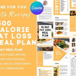 1400 Calorie Meal Plan - Etsy Uk
