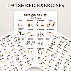 Leg & Glute Exercises: Toning Workout (PDF Download)