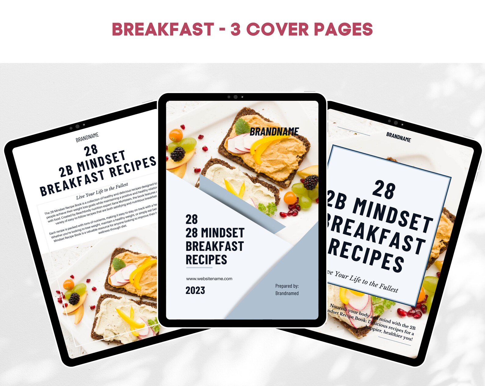 2B Mindset Recipe Bundle Breakfast Lunch Dinner Meal Planning Ideas ...