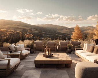 Zoom Outdoor Patio Backgrounds, Digital Backdrops For Your Next Zoom Call!