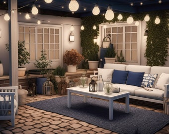 Zoom Outdoor Patio Backgrounds, Digital Backdrops For Your Next Zoom Call!