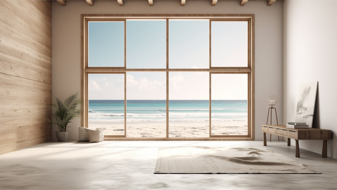 Ocean View Zoom Virtual Background, Spacious Ocean View Zoom Meeting