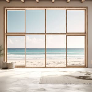 Ocean View Zoom Virtual Background, Spacious Ocean View Zoom Meeting Backdrop