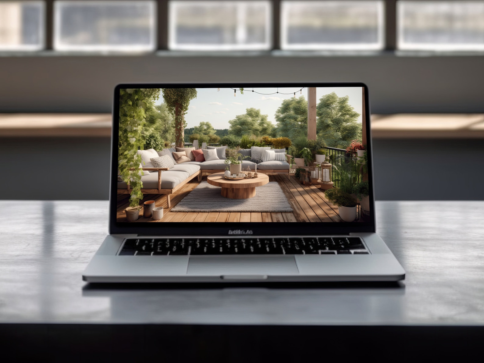 Zoom Outdoor Patio Backgrounds, Digital Backdrops for Your Next Zoom