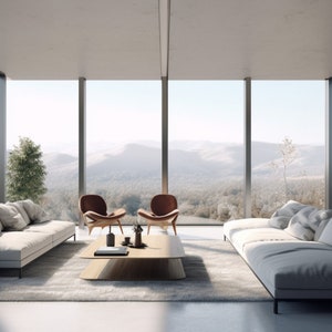 Zoom Virtual Background, Spacious Mountain View Zoom Meeting Backdrop