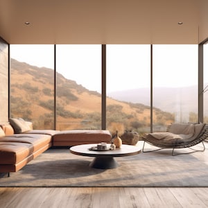Zoom Virtual Background, Spacious Mountain View Zoom Meeting Backdrop