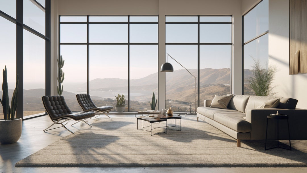 Zoom Virtual Background, Spacious Mountain View Zoom Meeting Backdrop
