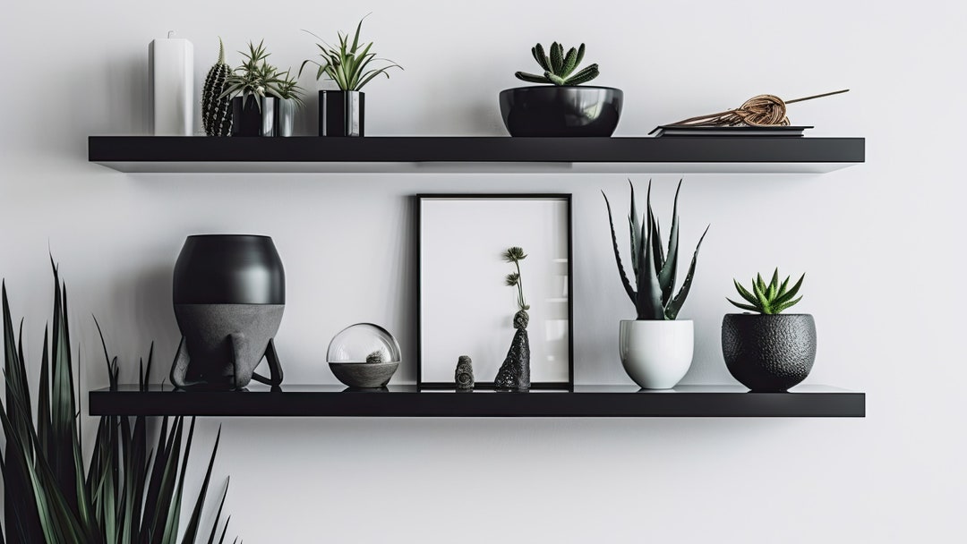 Simple Decor Zoom Background, Simple Shelf Design Etsy