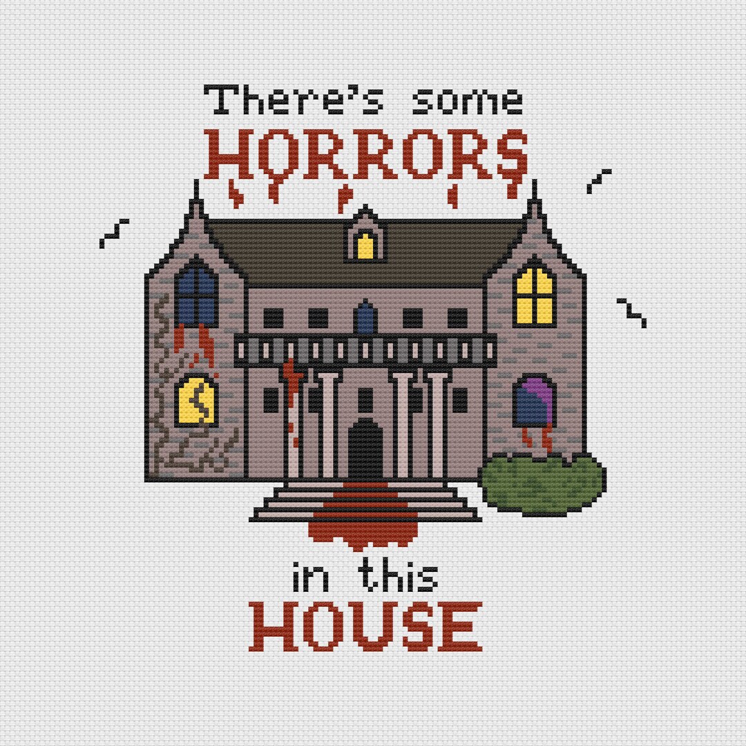 Horrors in This House Cross Stitch Pattern PDF Digital Etsy