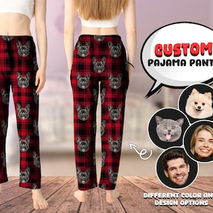 Custom Face Pajama Pants: Personalized Pet or Photo Lounge Pants