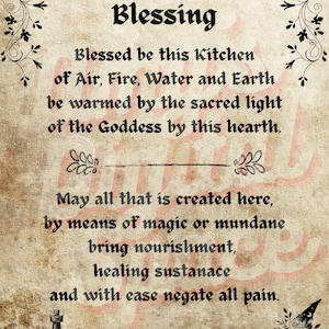 Custom Personalized Witch Canvas - Gift Idea For Halloween/ Witch/ Wicca - A Witch's Kitchen Blessing