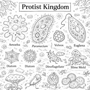 amoeba coloring page