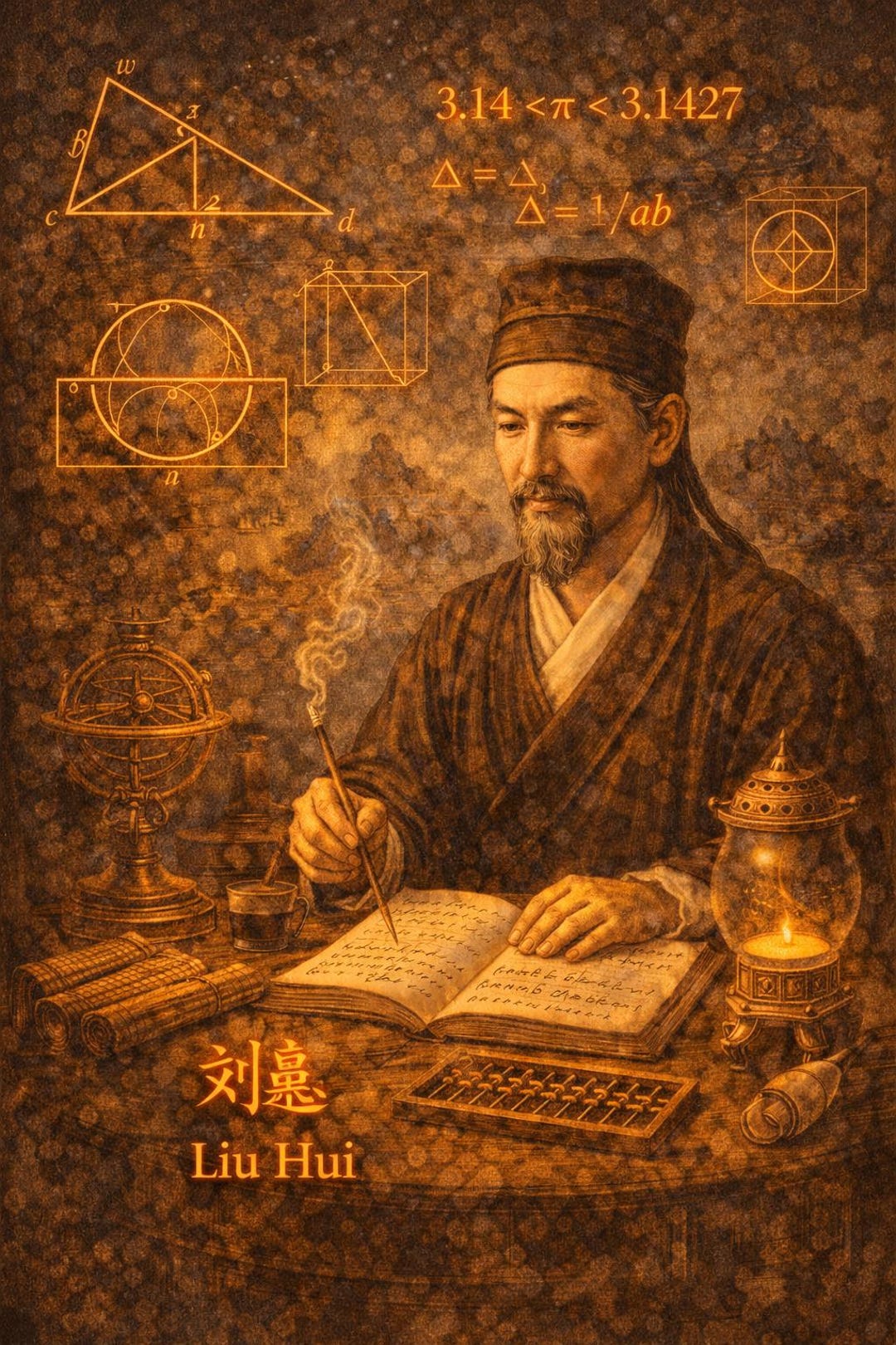 Liu Hui Poster Printable | Ancient Chinese Mathematics Wall Art ...