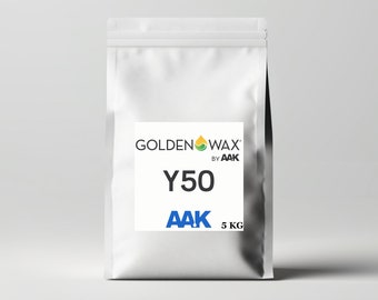 GoldenWax Y50 - Premium Natural Soy Wax for Artisanal Hand-Poured Container Candles | 5kg