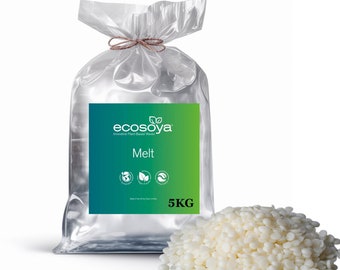 Cera de Soja Natural para Velas Kerax EcoSoya Melt 5kg / ceras perfumadas / natural / eco