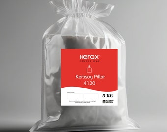 Kerax KeraSoy Pillar 4120 – Premium-UK-Sojawachs für handgegossene Formkerzen – rein und natürlich, 5 kg