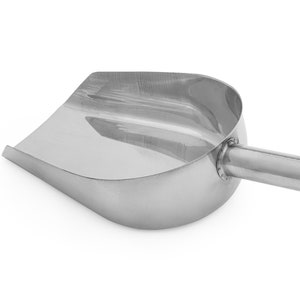 Stainless Steel Scoop - Durable Metal Dustpan | For Wax and Dry Goods