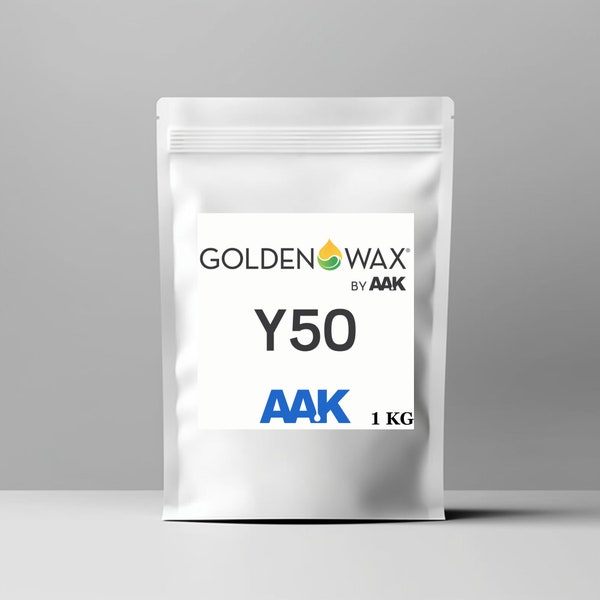 GoldenWax Y50 - Cera di soia naturale premium per candele artigianali versate a mano in contenitori / 1 kg