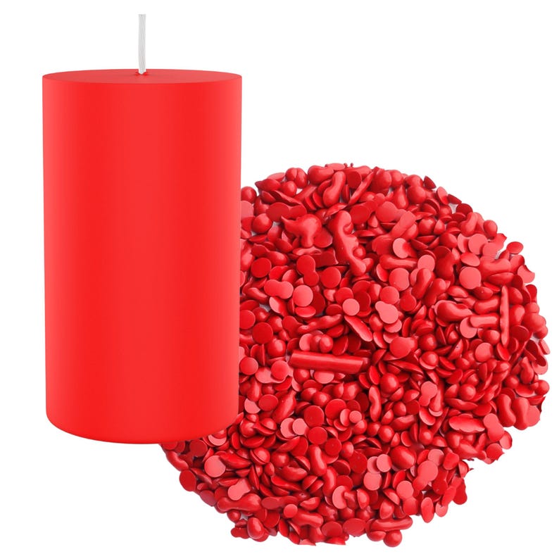 Coloranti per candele altamente efficaci per colori vivaci / Disponibili in confezioni da 2 g e 10 g Red