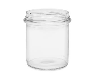 Eenvoudige glazen kaarsenpot fi82 | 373 ml | Transparant