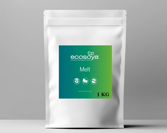 Cera de Soja Natural para Velas Kerax EcoSoya Melt 1kg / ceras perfumadas / natural / eco