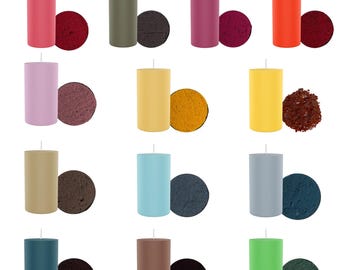 Set speciale di coloranti per candele / 13 colori / 2 g / Per colorare tutti i tipi di candele / Un must per le candele fatte a mano