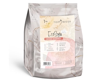 Kerax EcoSoya PillarBlend 1kg - Premium UK Soy Wax for Hand-Poured Mould Candles - Pure & Natural