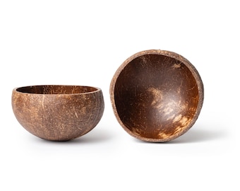 Natural Coconut Shell Candle Holder 9-11 cm | Perfect DIY Candle Container 200-300 ml