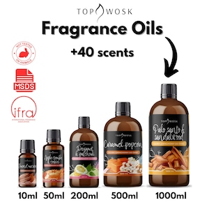 Doftolja | Olika storlekar | 40+ dofter | Doftolja för ljus, tvålar, diffusorer, smältvax | Säkerhetsdatablad