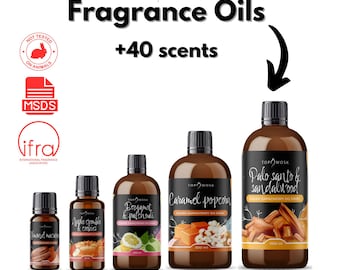 Fragrance Oil | Various sizes | 40+ fragrances | Fragrance Oil for Candles Soaps Diffusers Wax Melt | Safety Data Sheet