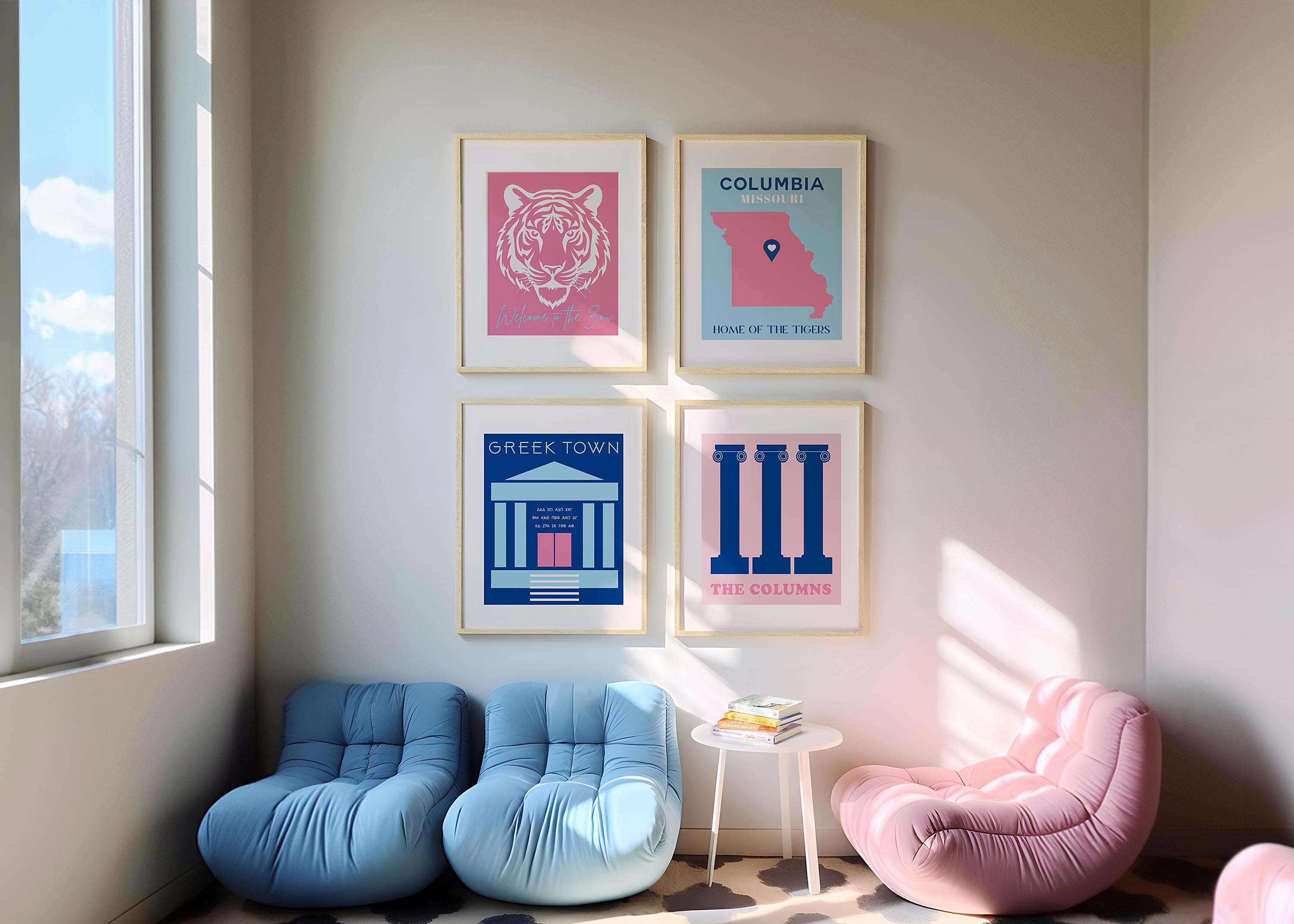 University of Missouri Wall Art Mizzou Poster Prints Dorm Wall