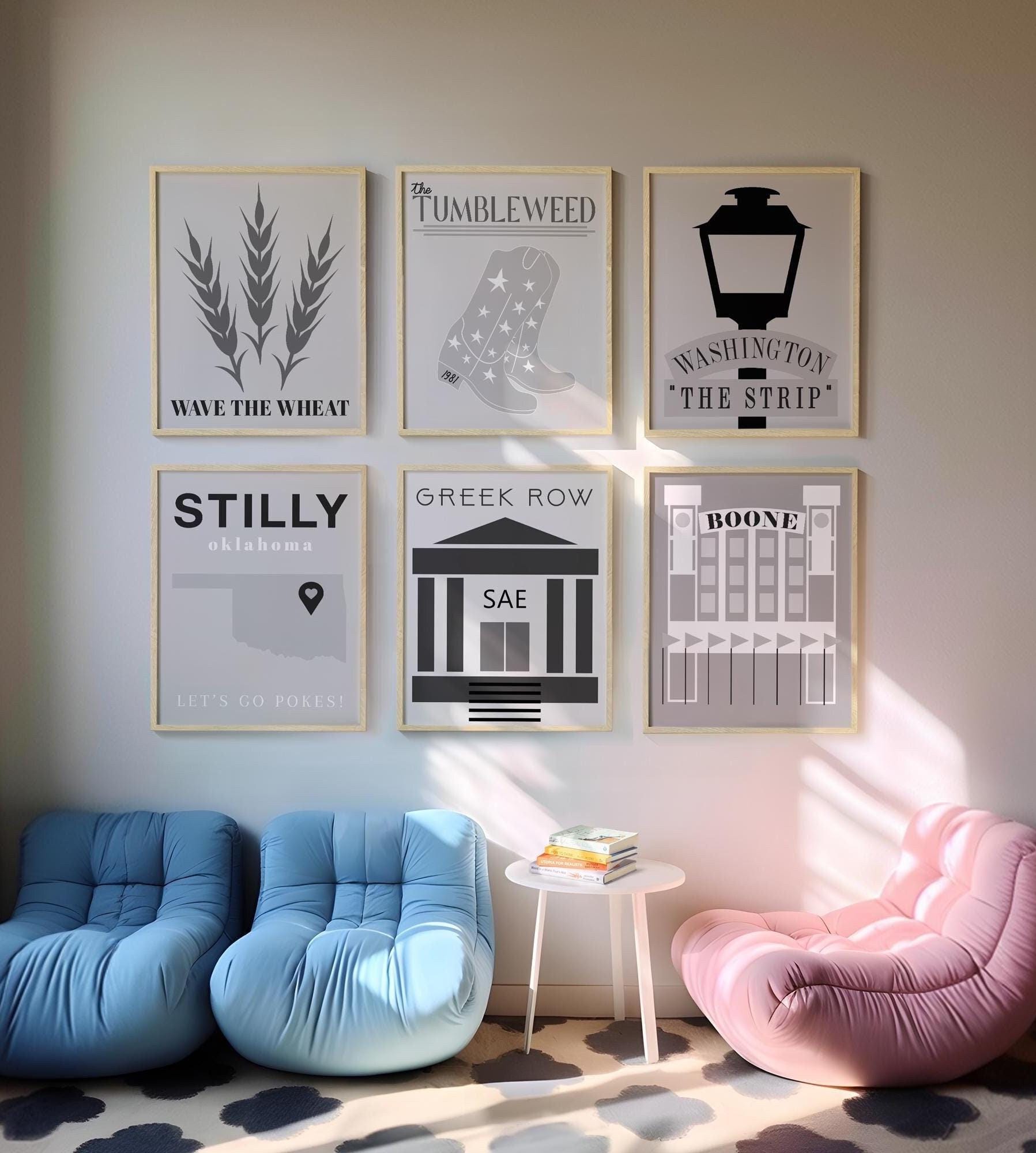 Oklahoma State University Wall Art | Dorm Wall Decor | OSU Poster Prints | Printable Digital ...