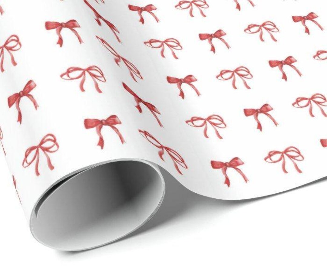 Wrapper Ribbon Style Printable Digital Download Paper | Christmas Wrapping Paper | Holiday ...