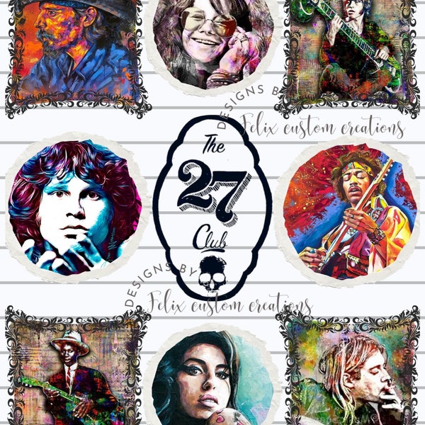 The 27 club PNG sublimation design download