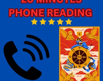 20-Minute Live Tarot Phone Reading | Call Me | Tarot Reading | 1-7 day Delivery Tarot Reading | Love Tarot Reading| Career Tarot Reading |