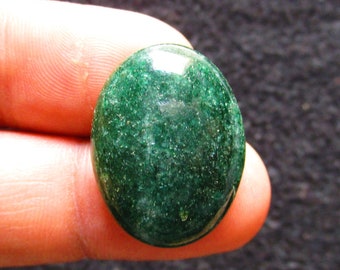 Natural Green Aventurine Gemstone,AAA Natural Green Aventurine Cabochon Loose Cab for Jewelry Making,30 Ct,26*20.