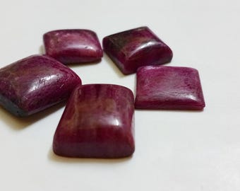 Natural Ruby Gemstone Cabochons 5 Pieces! AAA Quality Ruby Cabochons!Top Quality Ruby Gemstone For Jewelry Making!