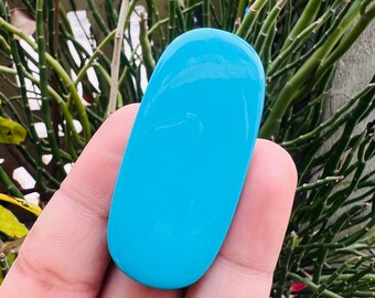 Cabochons de pierres précieuses turquoise, Cabochon turquoise en vrac pour la fabrication de bijoux, 107 carats, 59*26.