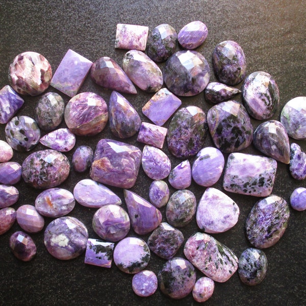 Natural Charoite Gemstone Lot ! AAA Natural Charoite Gemstone at Wholesale Price! Charoite Gemstone for jewelry making!
